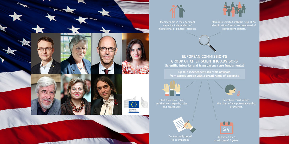 EU Scientific Advisors plus US flag
