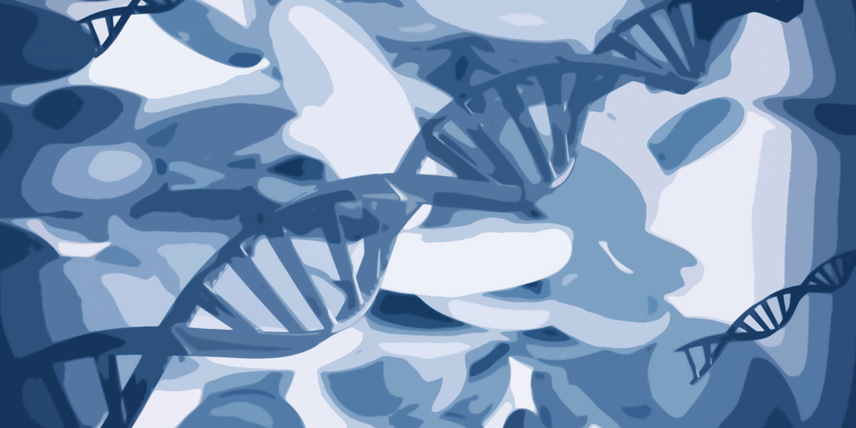 Synthetic DNA Gene Editing Abstract Illustration