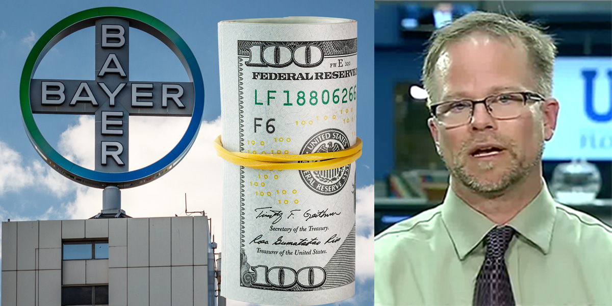 Bayer building, Dollars and Kevin Folta