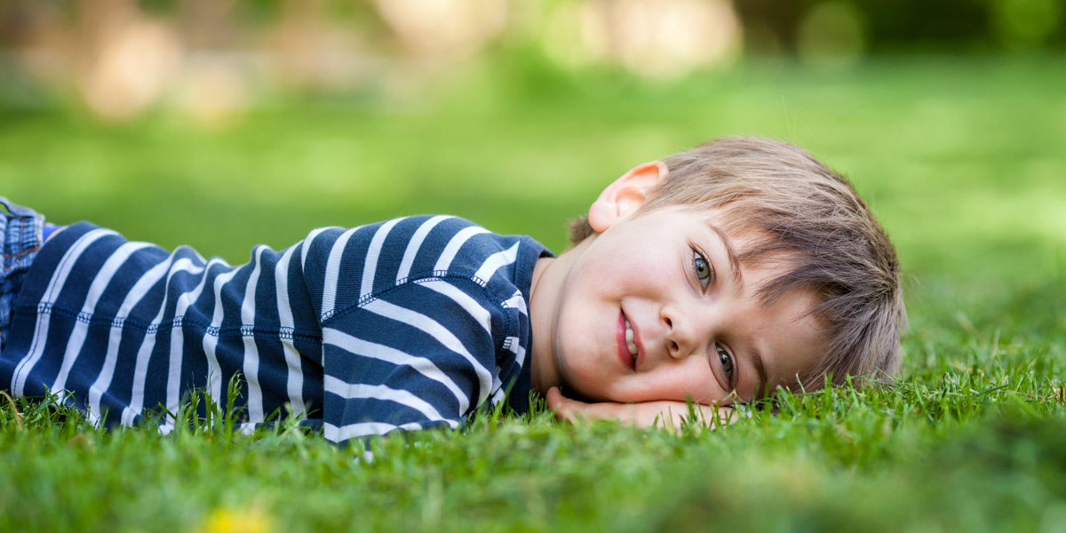 Boy in grass