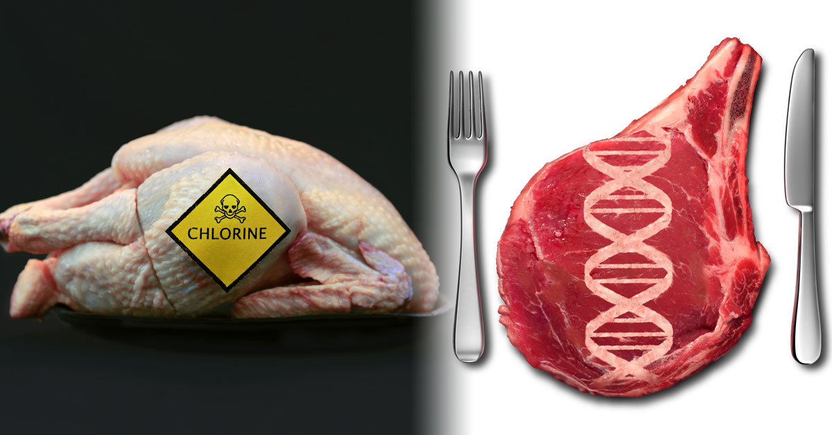 Chlorinated chicken and genetically engineered meat