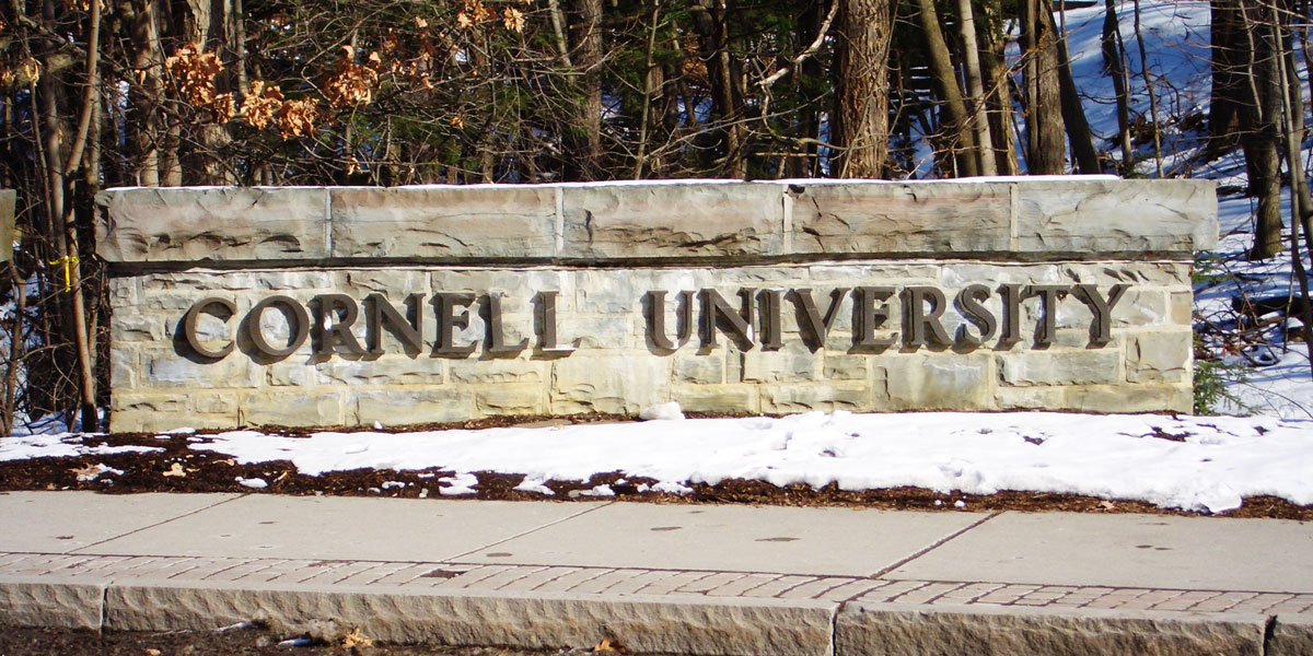 Cornell University, West Campus Sign