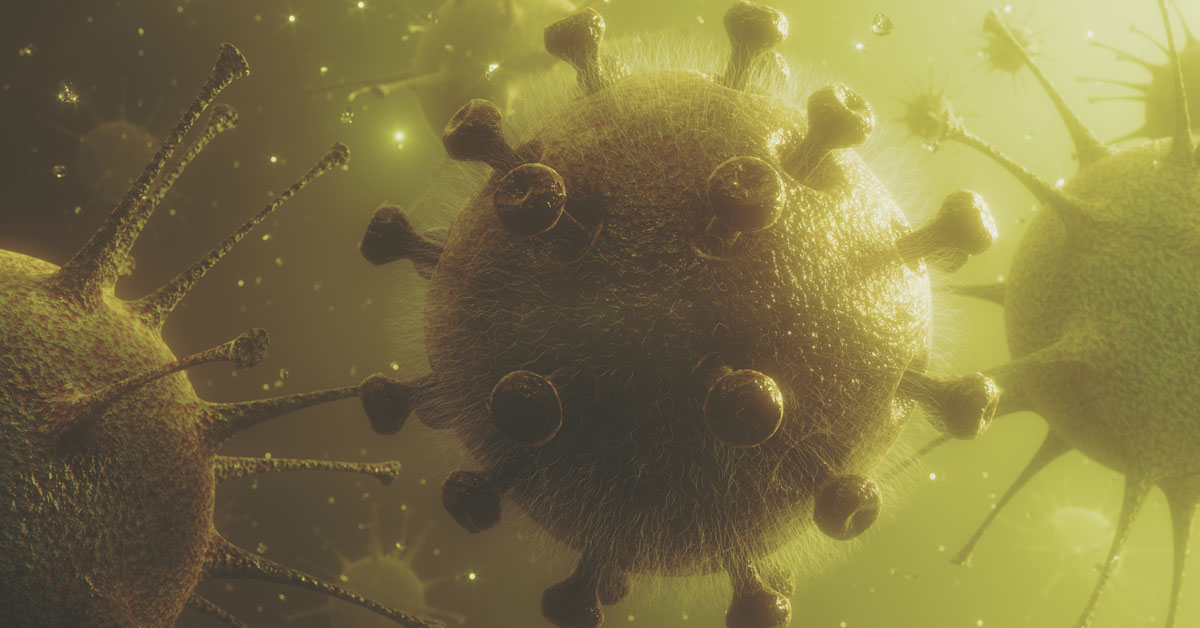 Coronavirus in green