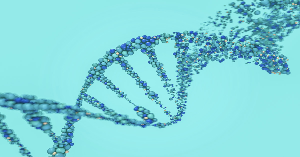 Damaged DNA chain