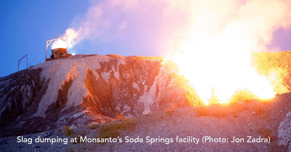 Elmore Monsanto slag volcano