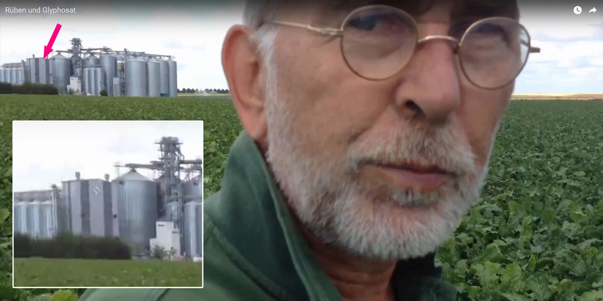 Farmer Willi in field Glyphosate Factory