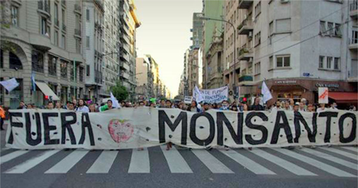 Fuera Monsanto street march/demo