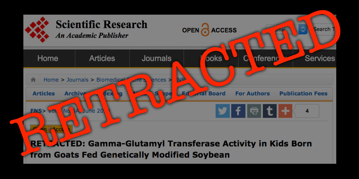 GMO study retracted