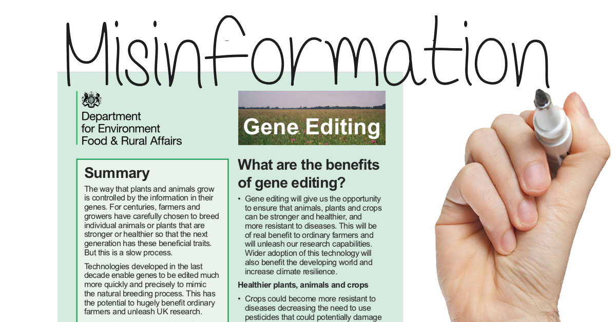 Gene Editing Misinformation