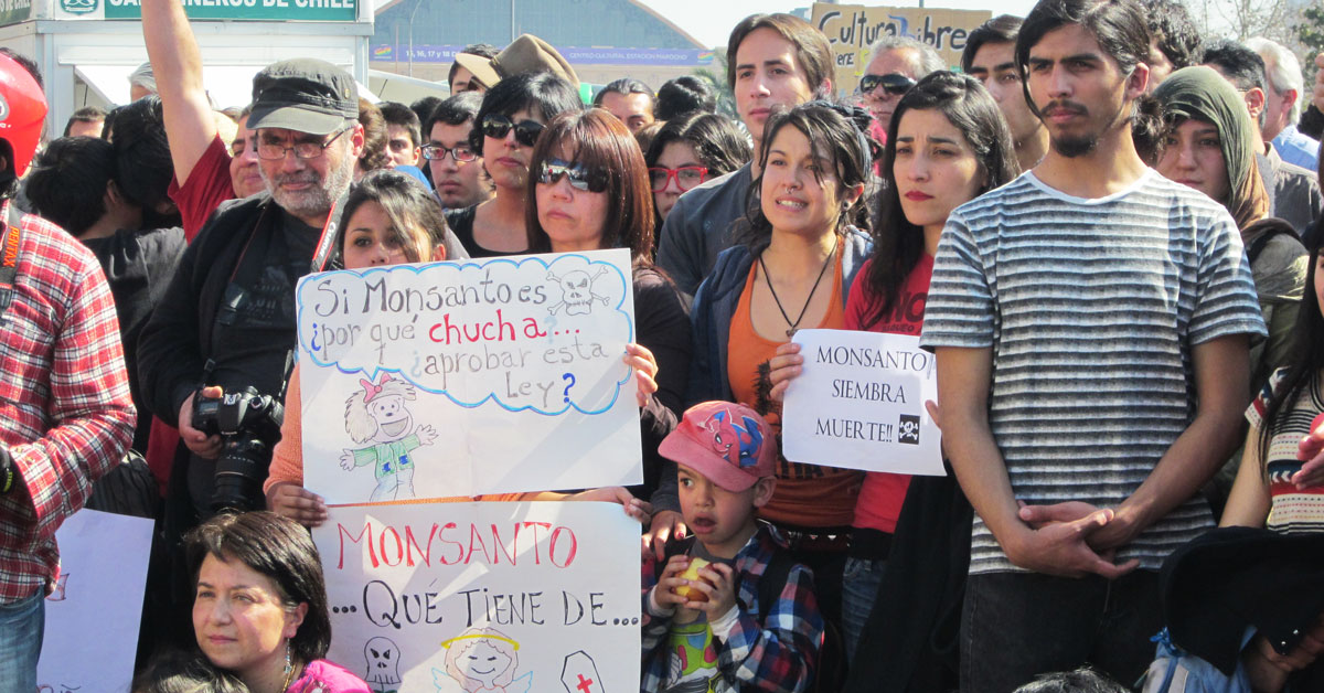 Protest in Chile against Monsanto