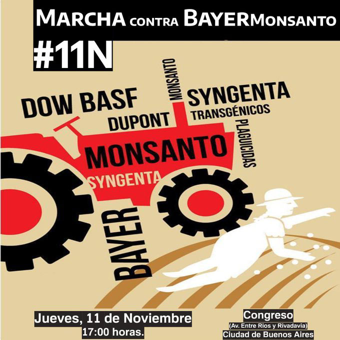 March against Bayer-Monsanto Poster