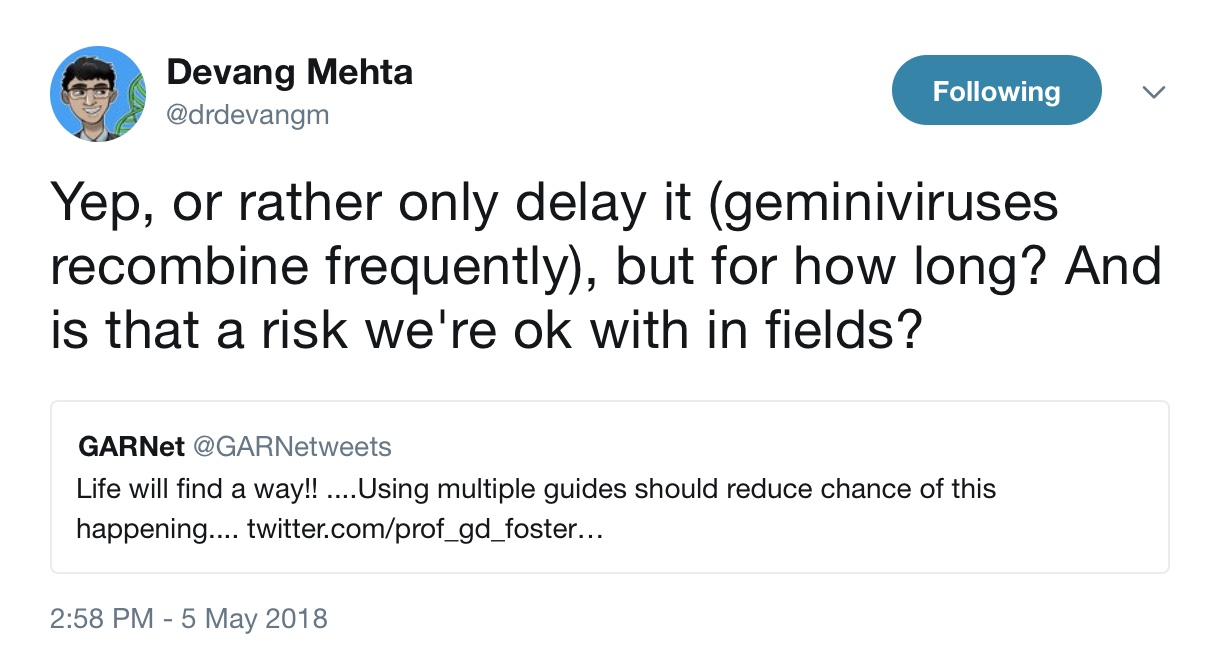 Mehta GARNet tweet