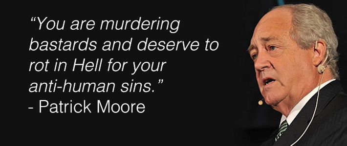 Patrick Moore and murdering bastards quote