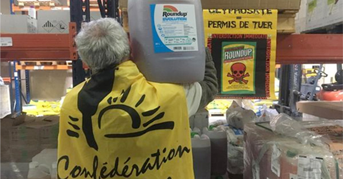 Roundup Glyphosate factory invasion