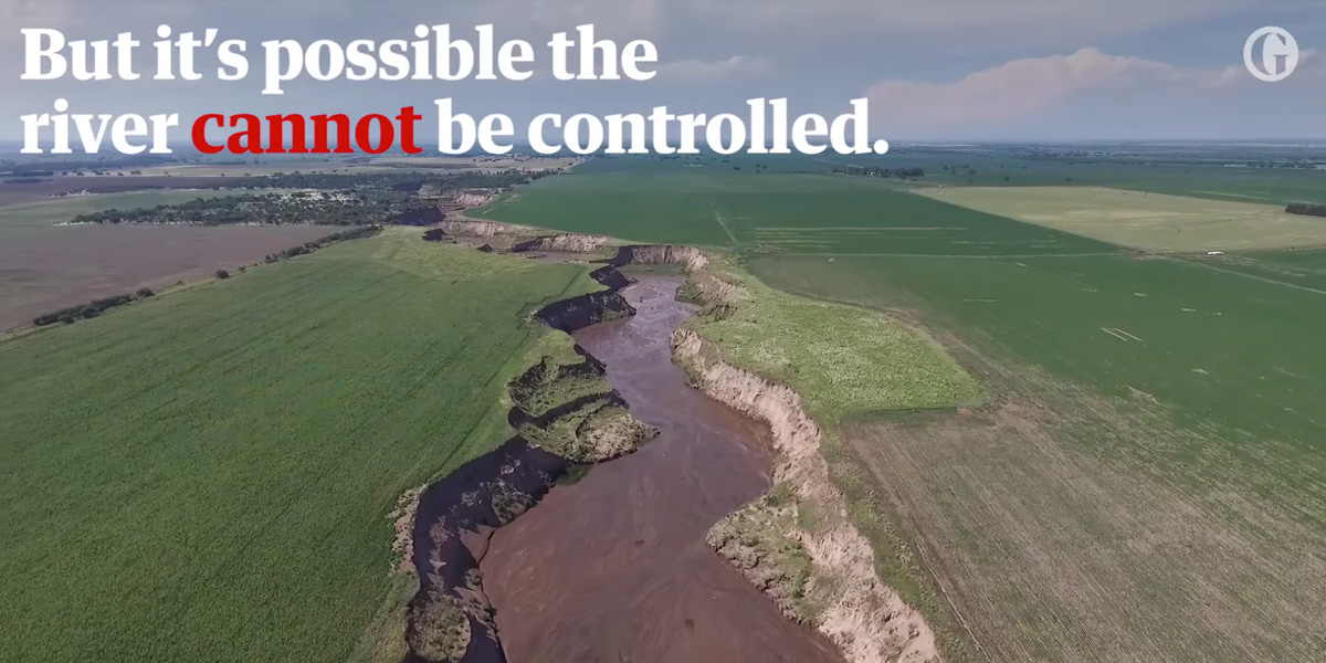 The river cannot be controlled