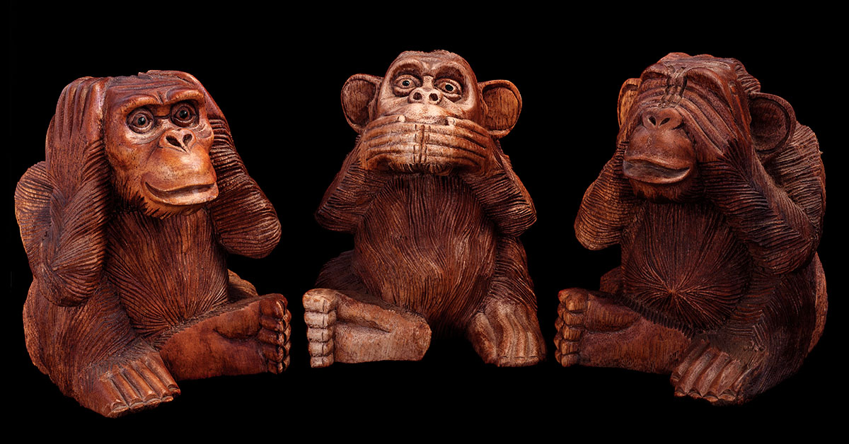 Three wise monkeys