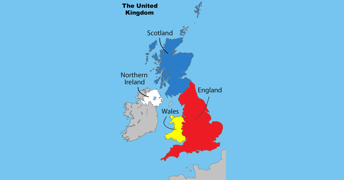 United Kingdom labeled