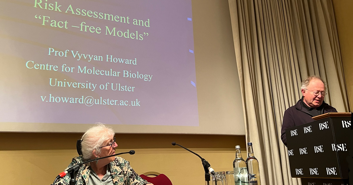 Vyvyan Howard talk on GMO risk assessment - a fact-free exercise