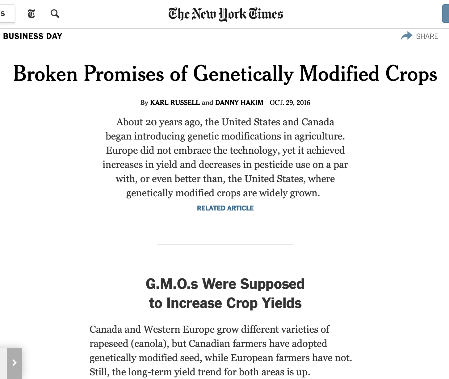 broken promises NYT