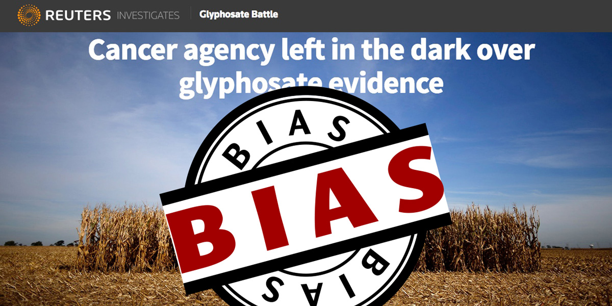 reuters cancer agency glyphosate evidence bias