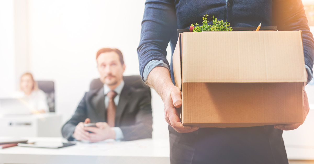 worker leaving the company